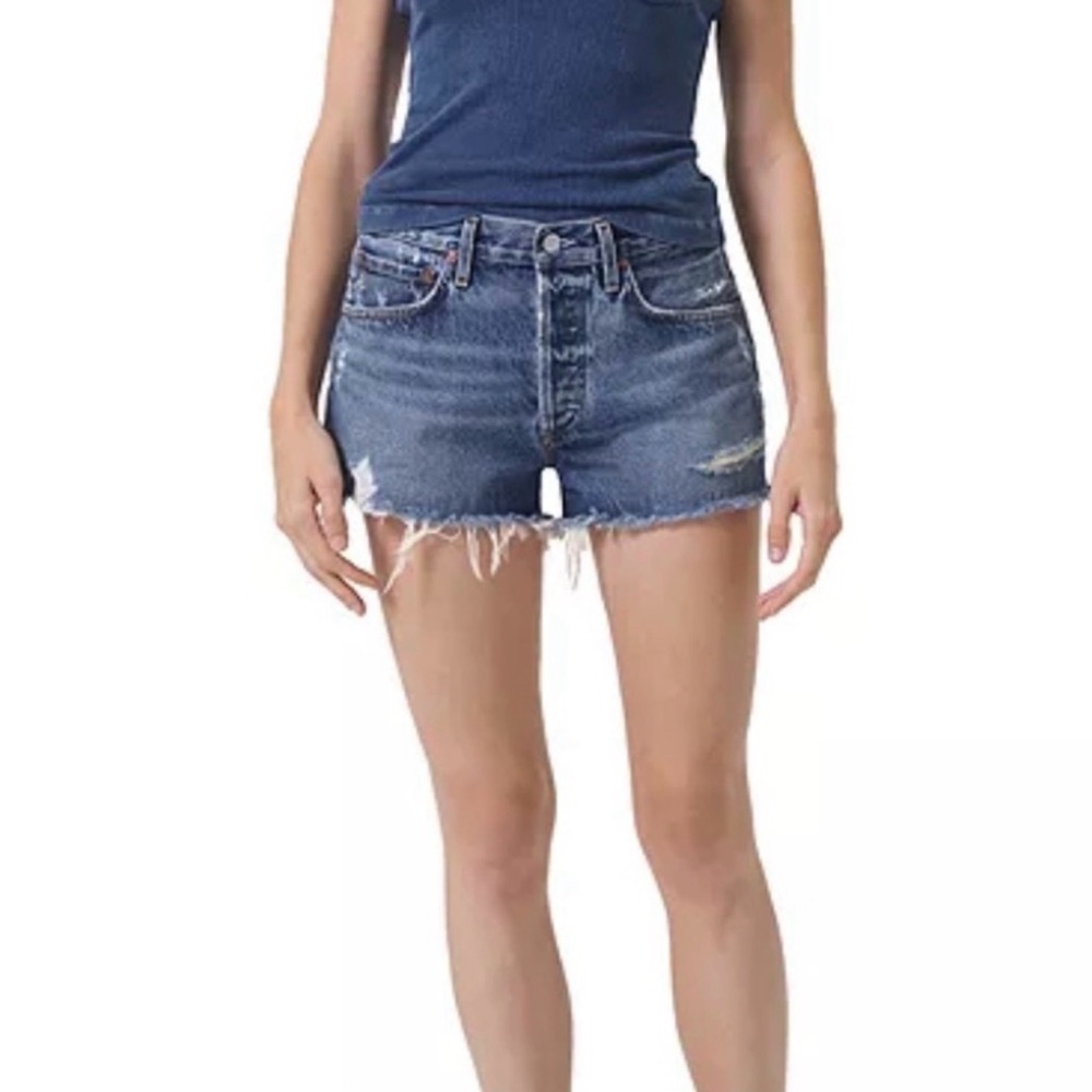 AGOLDE Parker Button Fly Denim Shorts